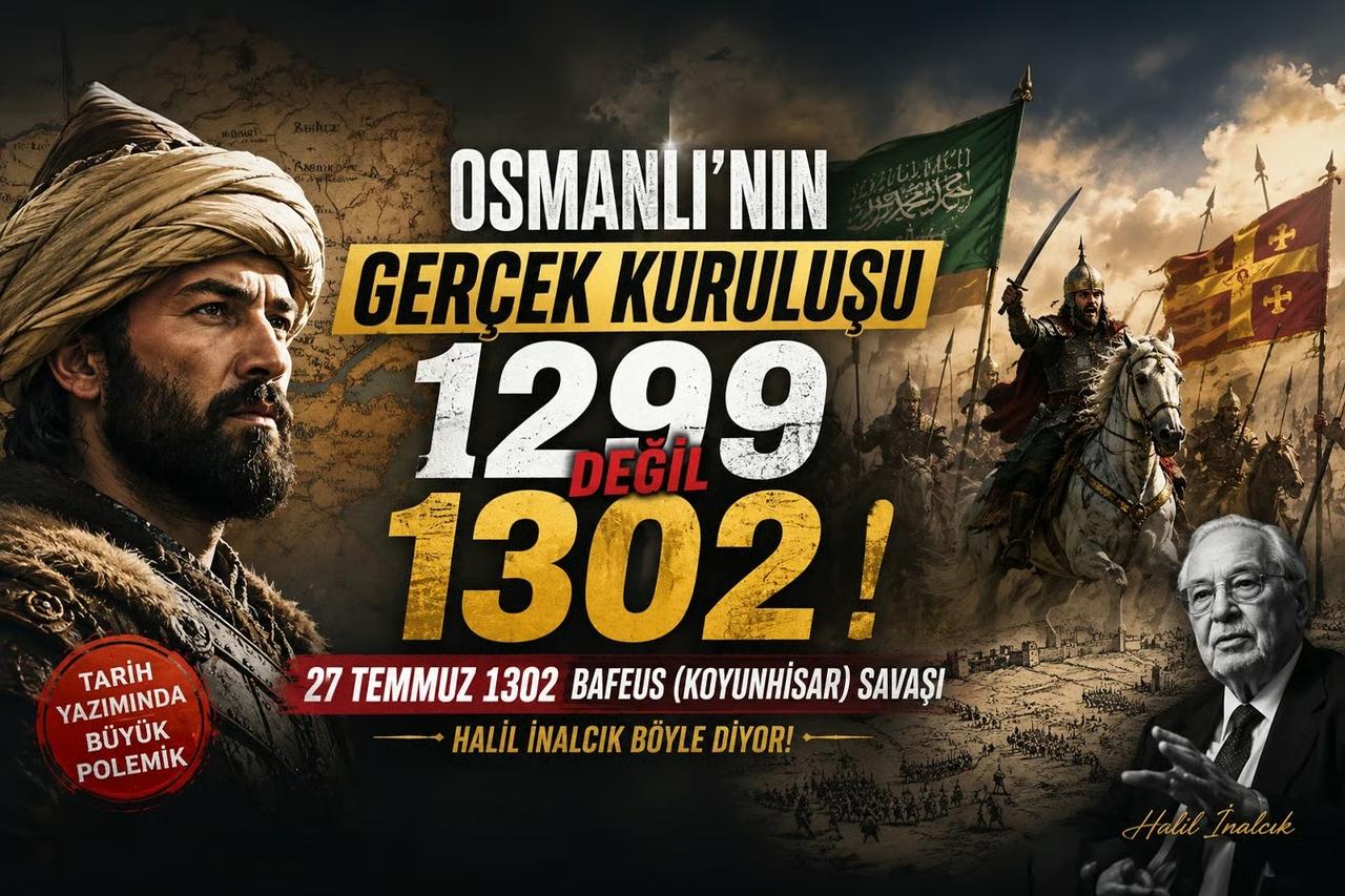 Osmanlı'nın gerçek kuruluş tarihi 1299 değil, 1302 mi?
27 Temmuz 1302 Bafeus (Koyunhisar) Savaşı üzerinden bitmeyen tartışma