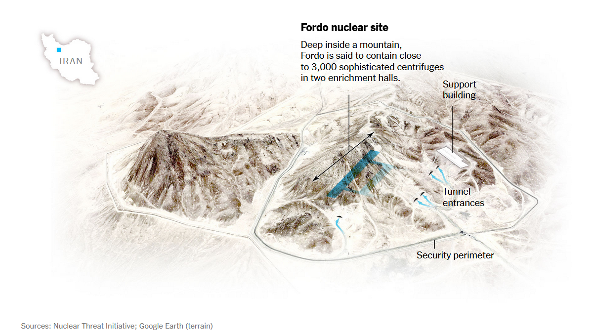 Sources: Nuclear Threat Initiative; Google Earth (terrain)