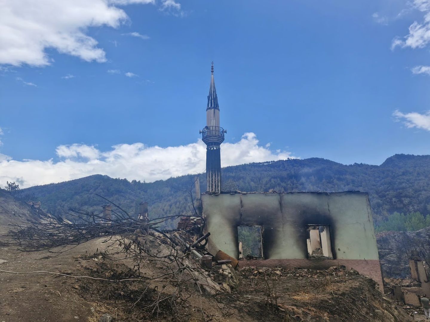 Sakarya Bilecik'te yangına müdahale