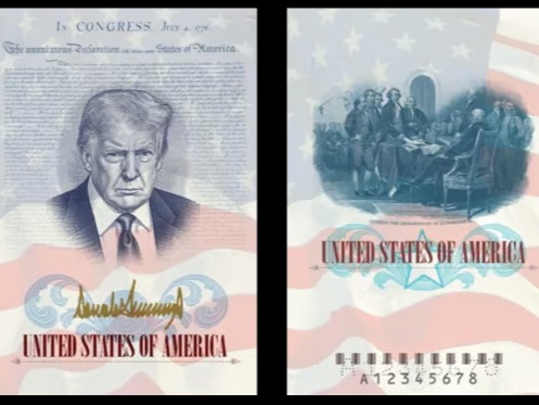 Trump'ın resmi ABD pasaportlarına dahil edilecek