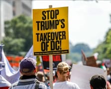 ABD'nin başkentinde Trump’a karşı kitlesel direniş