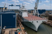 Portekiz Donanması’nın çok maksatlı yeni gemisi NRP D. João II suya indirildi