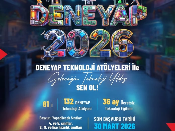 Deneyap teknoloji atölyeleri yeni yıldızlarını arıyor