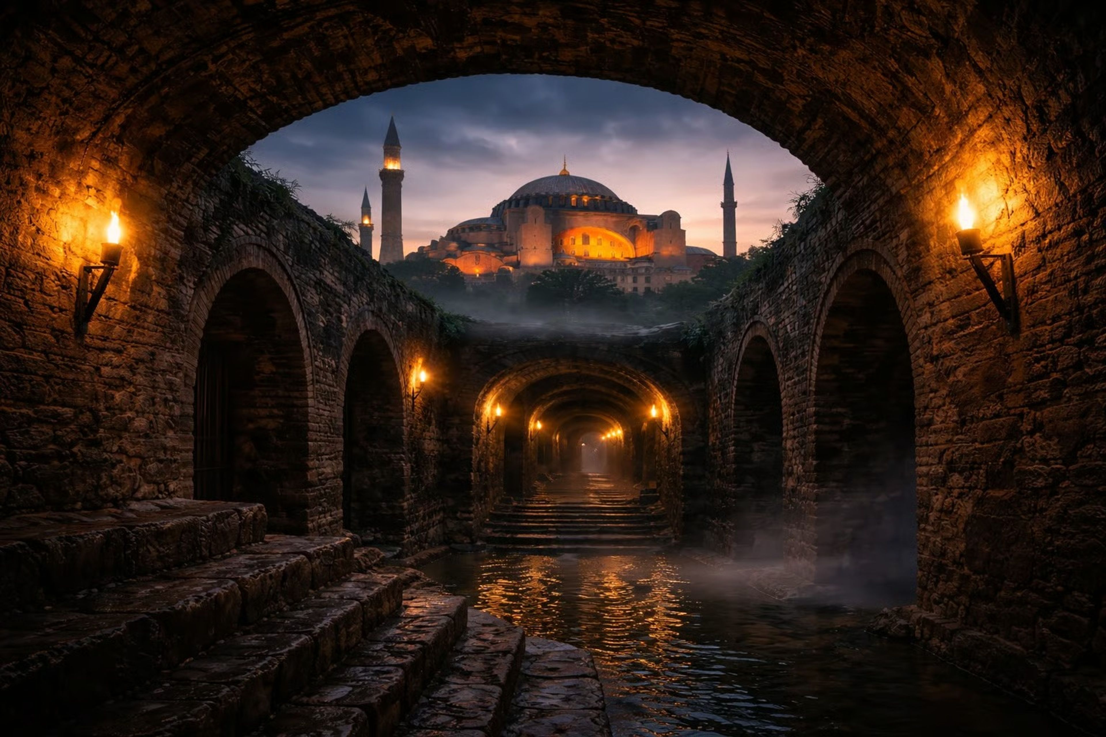 Ayasofya’nın altında 1600 yıllık tüneller ortaya çıkarıldı