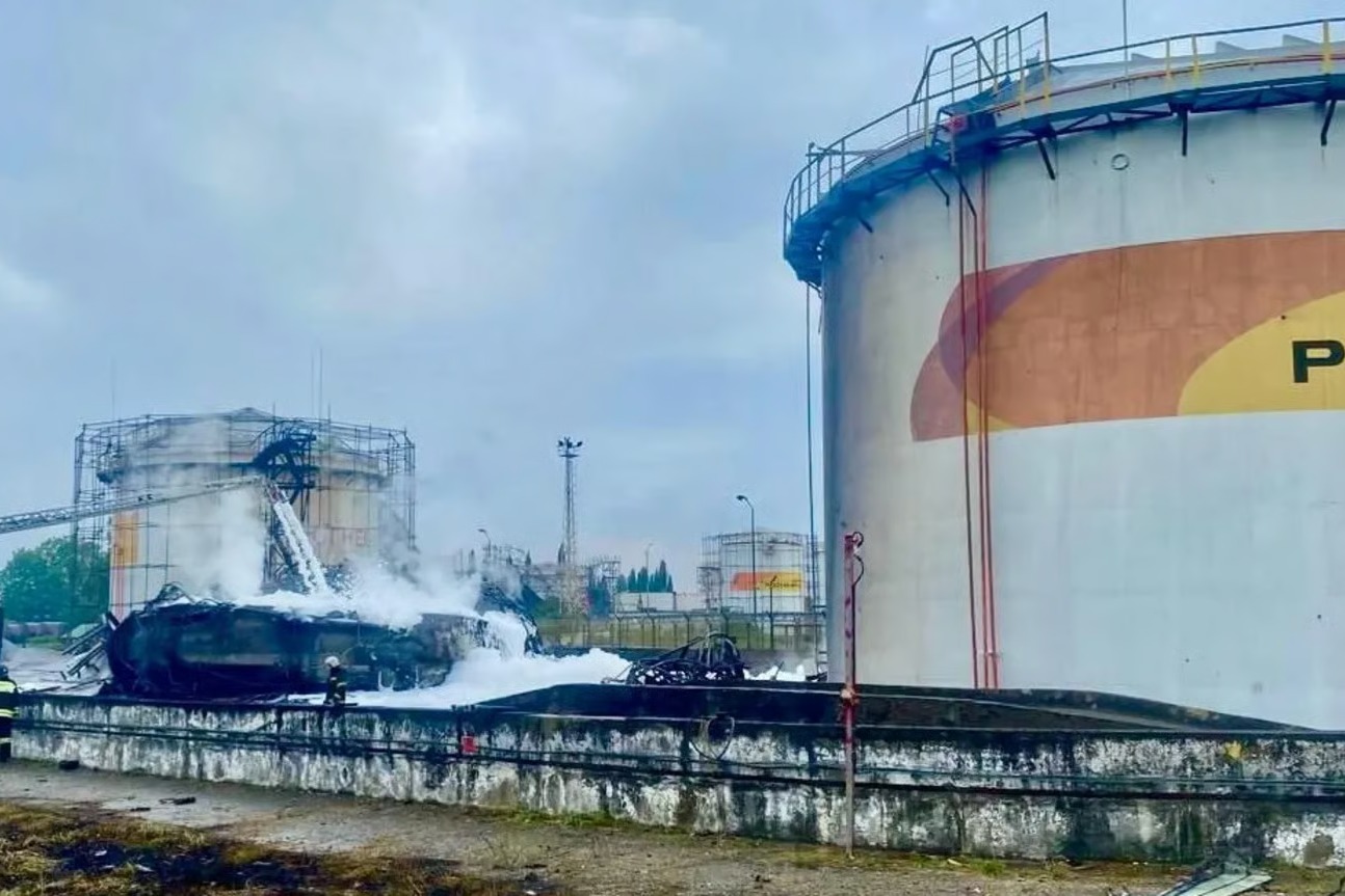 Ukraine Drone Strike Sparks Fire At Sochi Oil Depot
