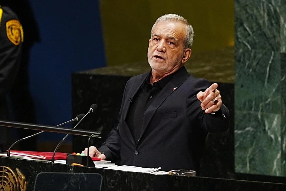Pezeşkiyan BM Genel Kurulu'nda konuştu: Asla diz çökmeyeceğiz