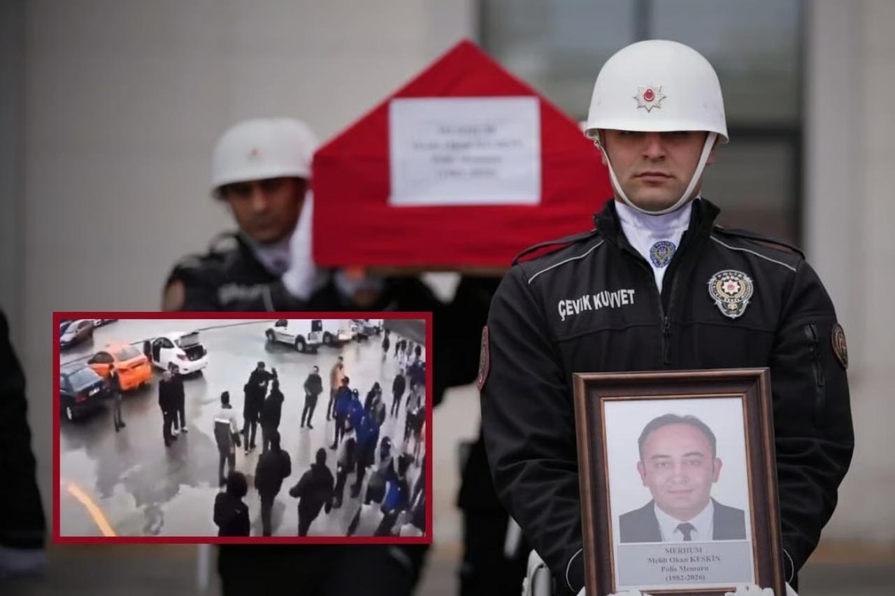 Polis memurunu ölüme götüren maganda dehşeti kamerada