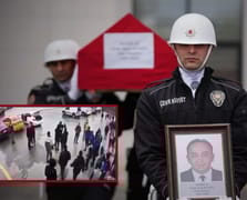 Muayene istasyonunda polis memuruna maganda dehşeti! Kan donduran görüntüler ortaya çıktı