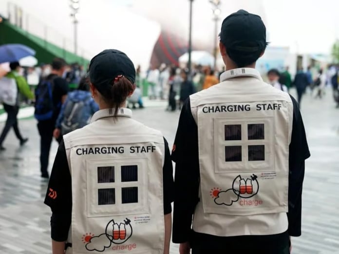 Japonya'da güneş enerjisiyle çalışan yelek üretildi