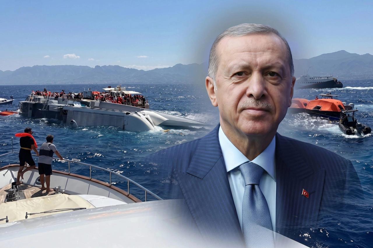 Cumhurbaşkanı Erdoğan'dan Girne'de batan gemiyle ilgili ilk açıklama 
