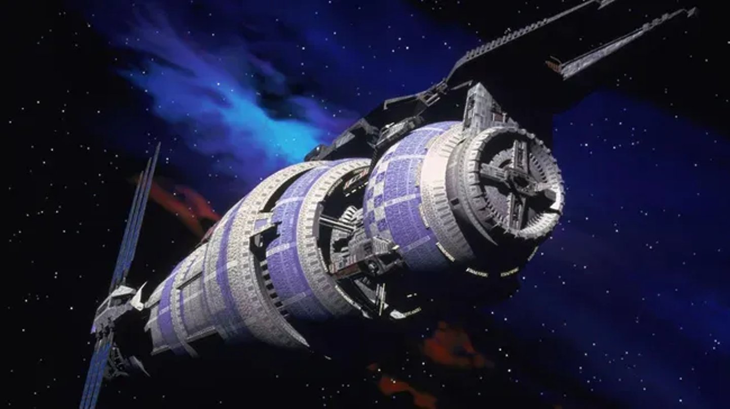 Hayali Babylon 5 uzay istasyonu bir O'Neill silindirine dayanıyordu.
