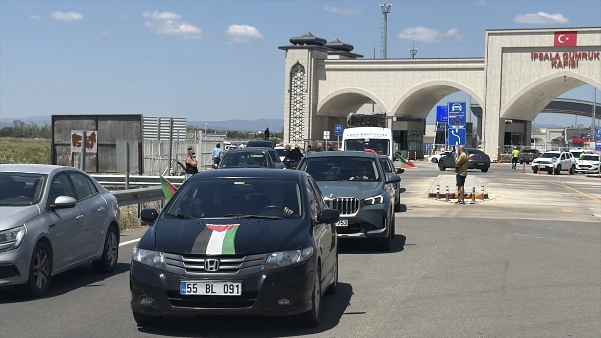 Bosna Hersek'ten hareket eden "Filistin Konvoyu" Türkiye'ye giriş yaptı