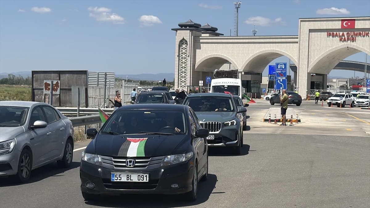 Bosna Hersek'ten hareket eden "Filistin Konvoyu" Türkiye'ye giriş yaptı