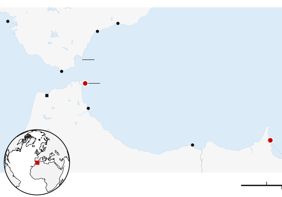 Kırmızı nokta ile gösterilen bölge Ceuta - The Guardian