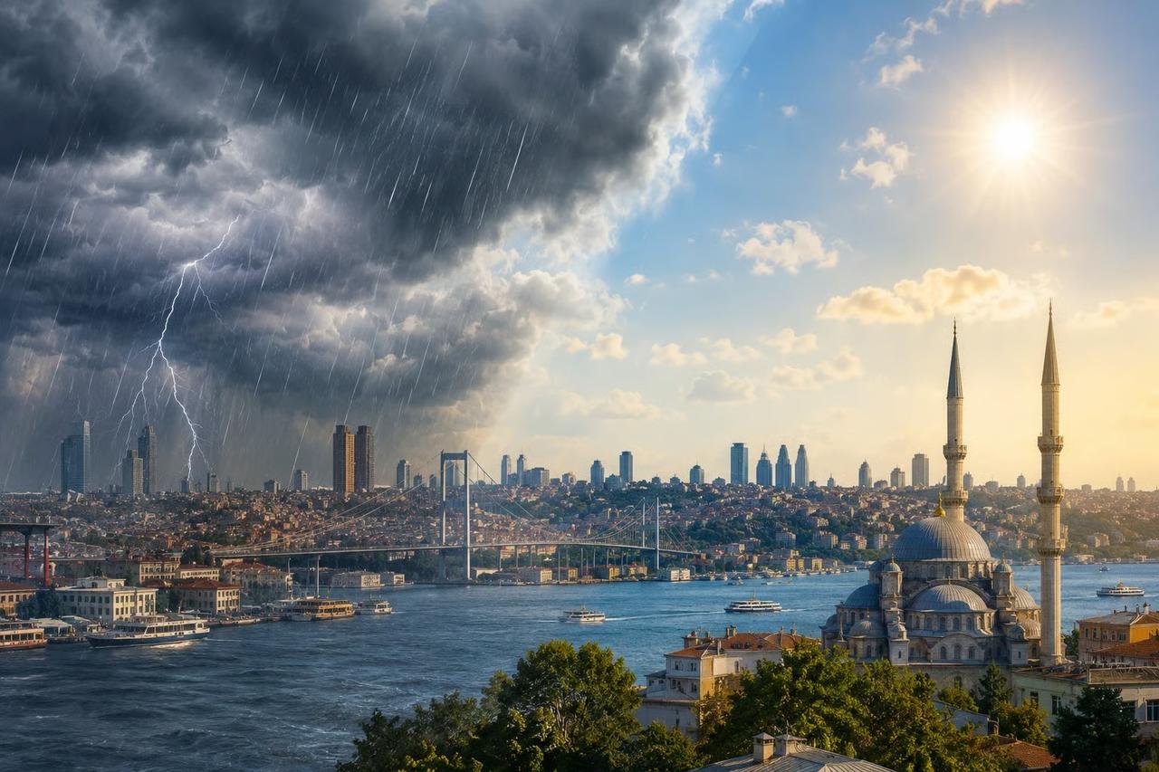 33 dereceden 28 dereceye! AKOM'dan hava durumu uyarısı: İstanbul'a o gün sağanak geliyor