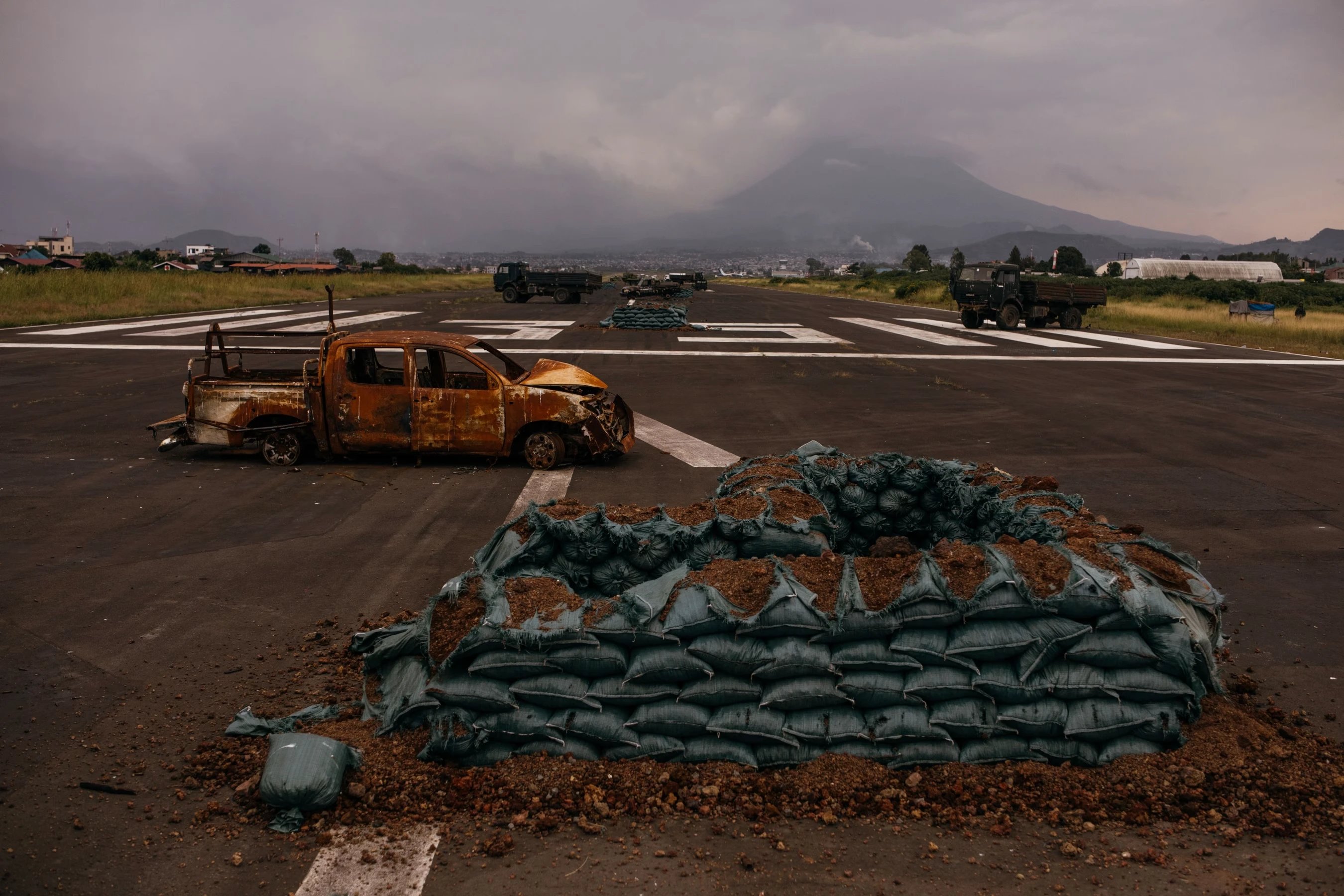 Goma International Airport in May, four months after rebels attacked the airfield. KC CHENG FOR WSJ