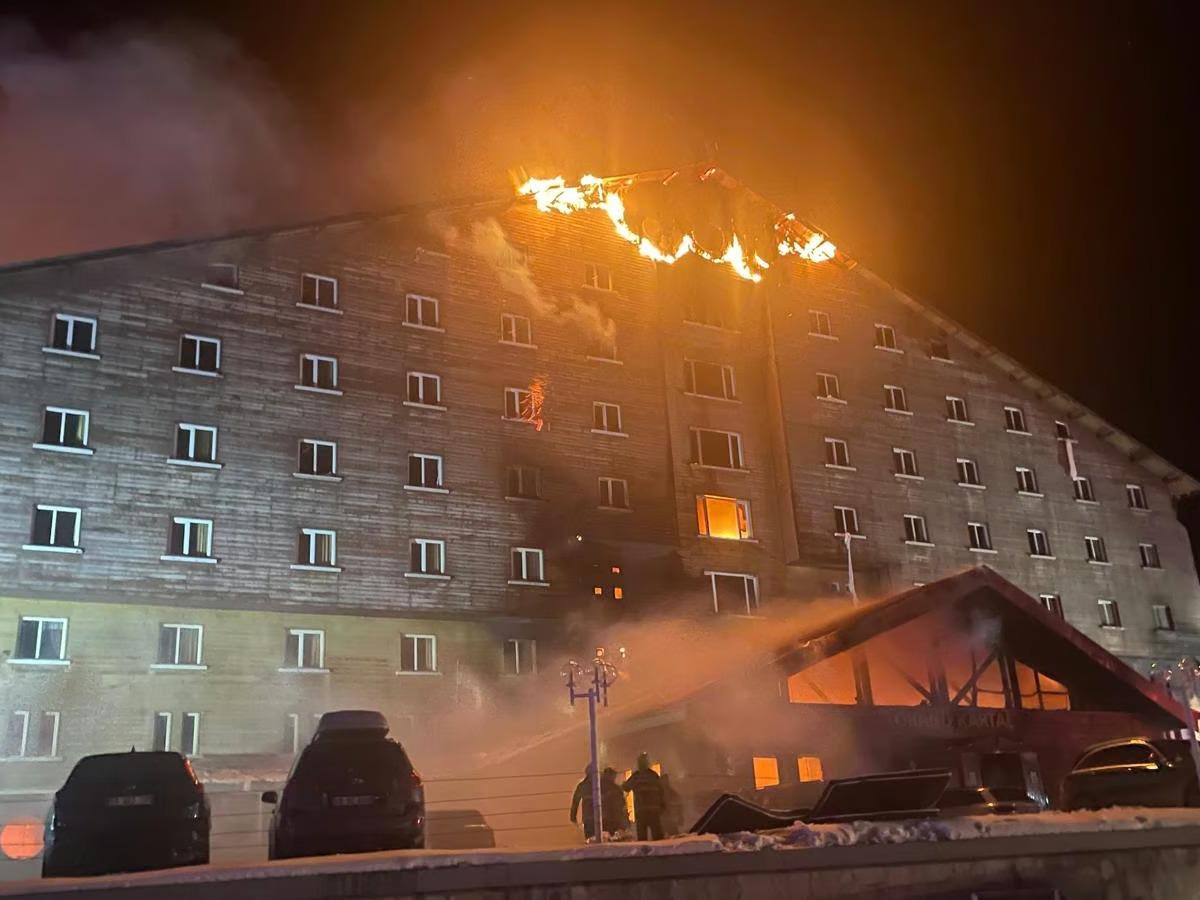 Kartalkaya’daki otel yangınının görüntüleri ortaya çıktı