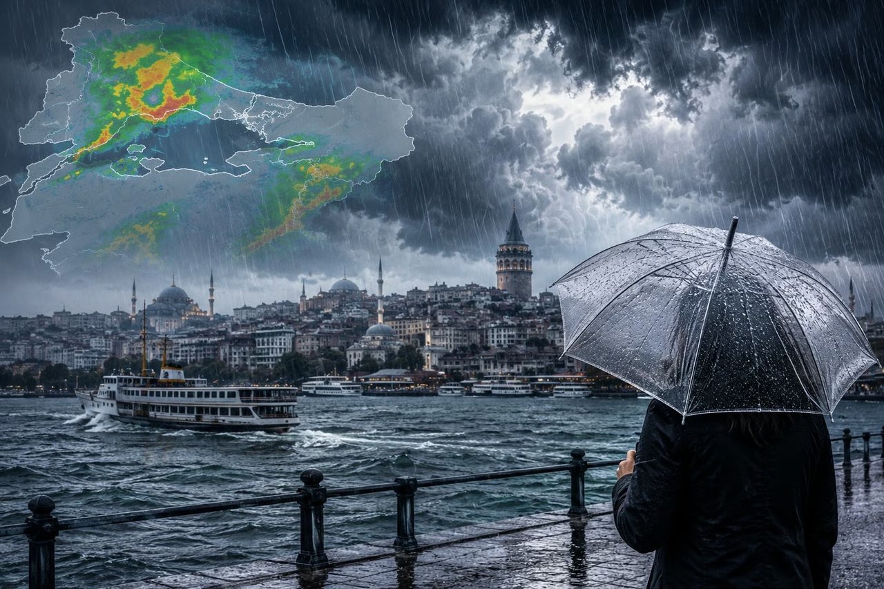 Meteoroloji saat verdi! Bugün İstanbul'a sağanak geliyor