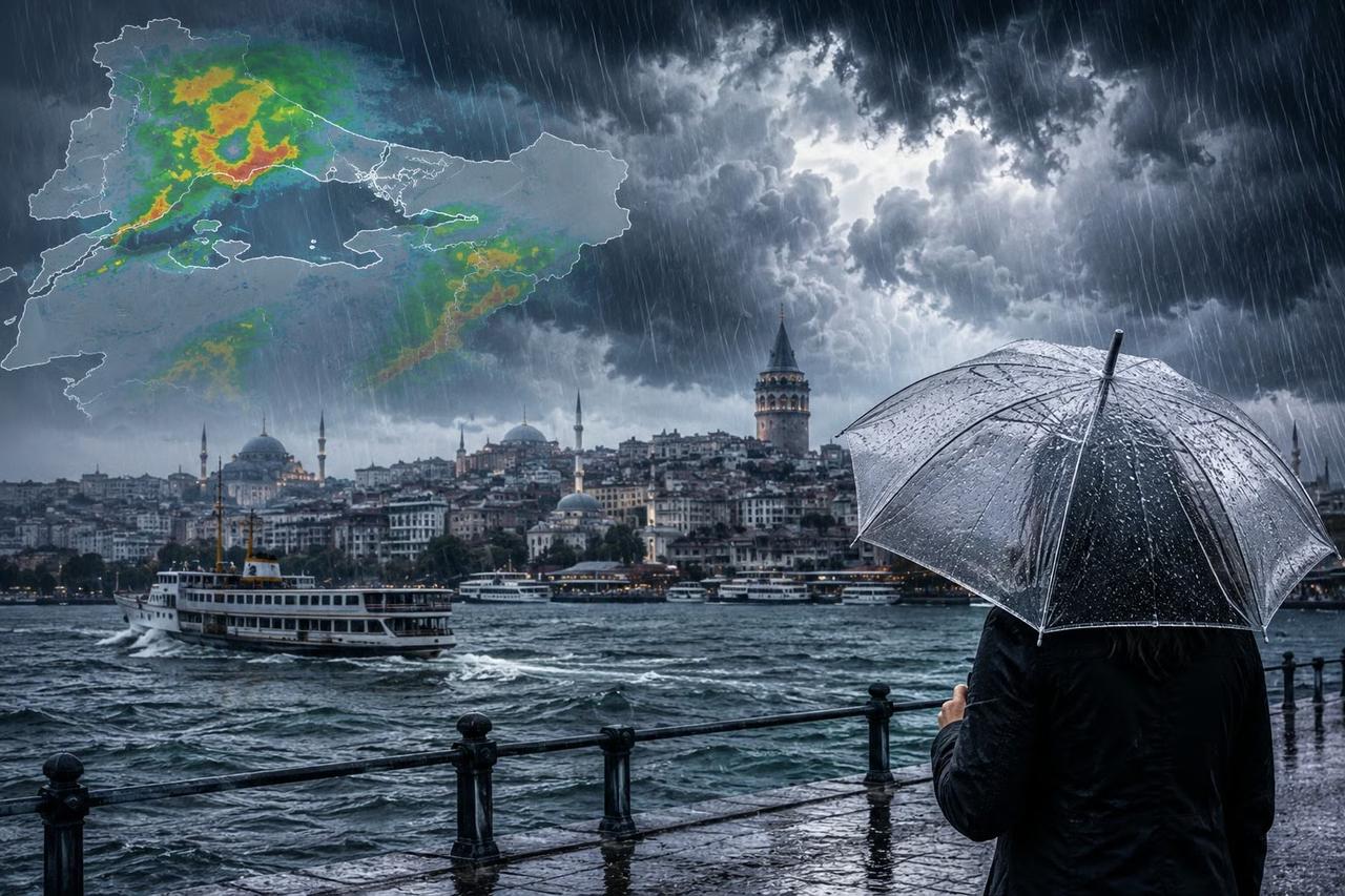 Meteoroloji saat verdi! Bugün İstanbul'a sağanak geliyor