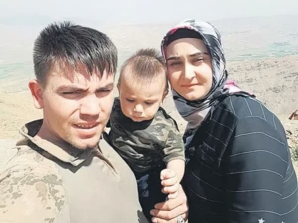 Şehit babası astsubay darp edildi