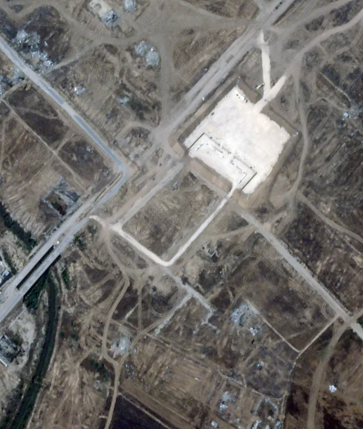 ‘Humanitarian Aid Zones’ prepared by the IDF for the unloading and delivery of aid in the Gaza Strip this month