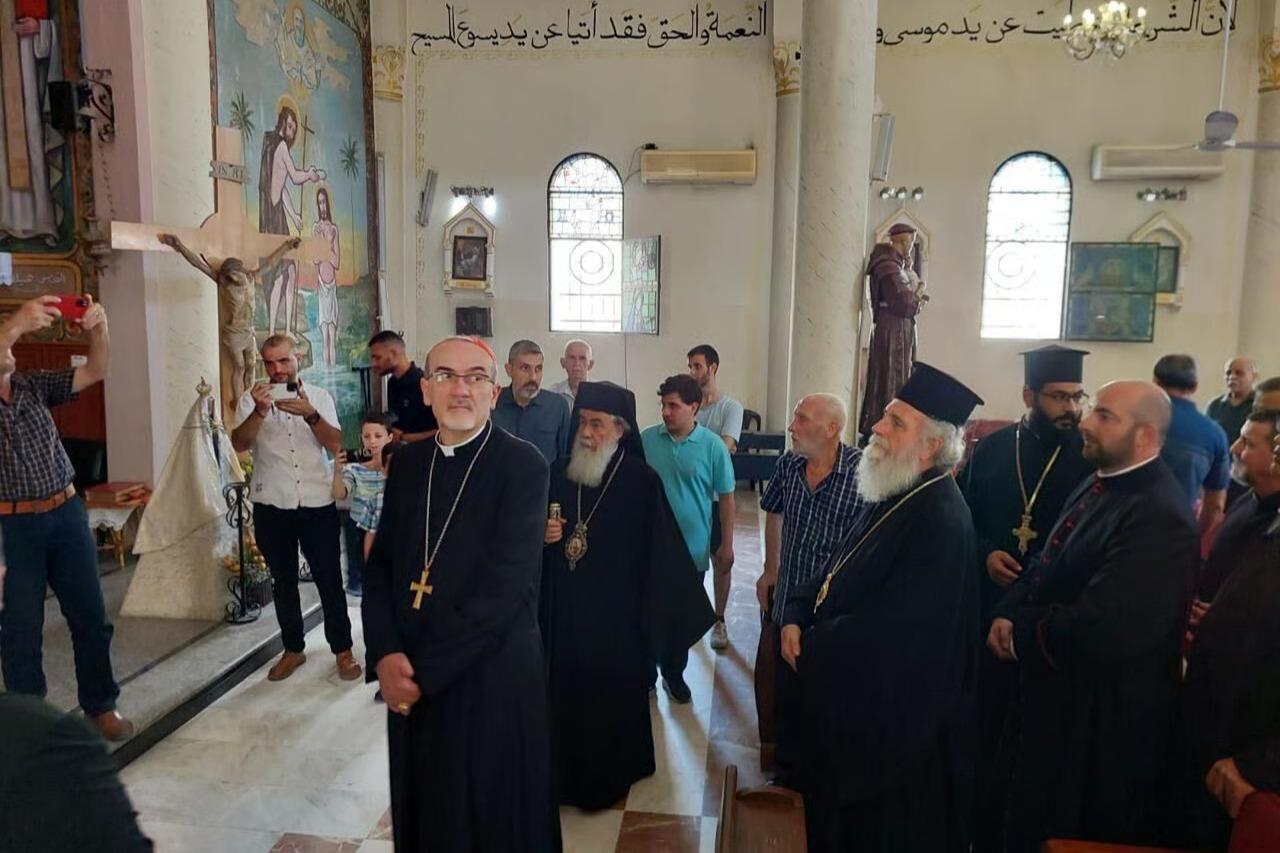Kilise liderleri İsrail'in kilise bombaladığı Gazze’yi ziyaret etti