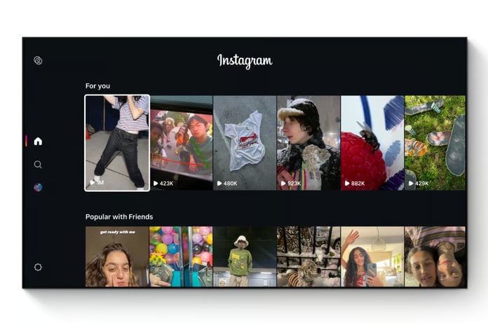 Instagram Reels videoları akıllı televizyon ekranlarına taşındı
