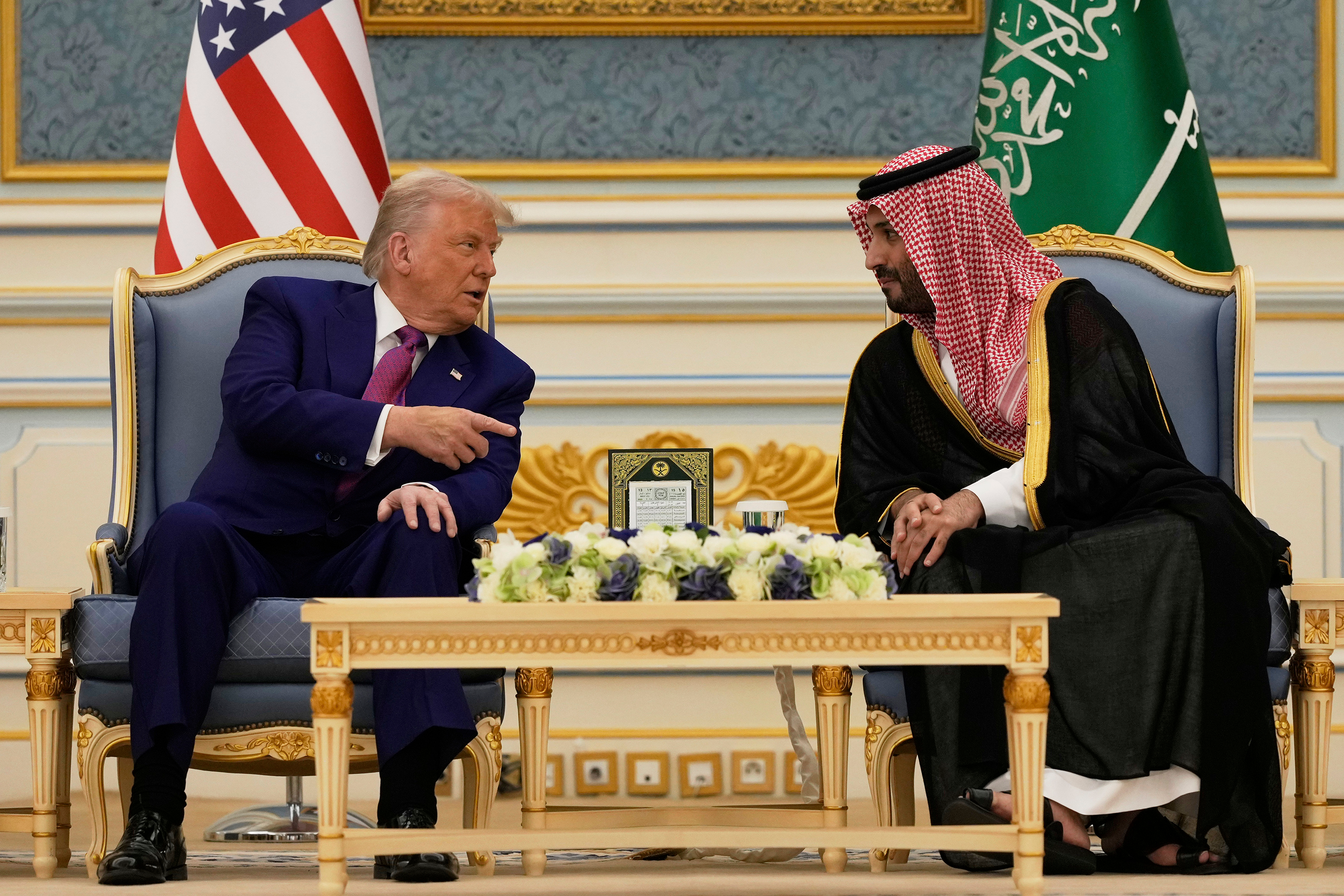 Donald Trump and Mohammed bin Salman in Riyadh, May 13, 2025 - AP