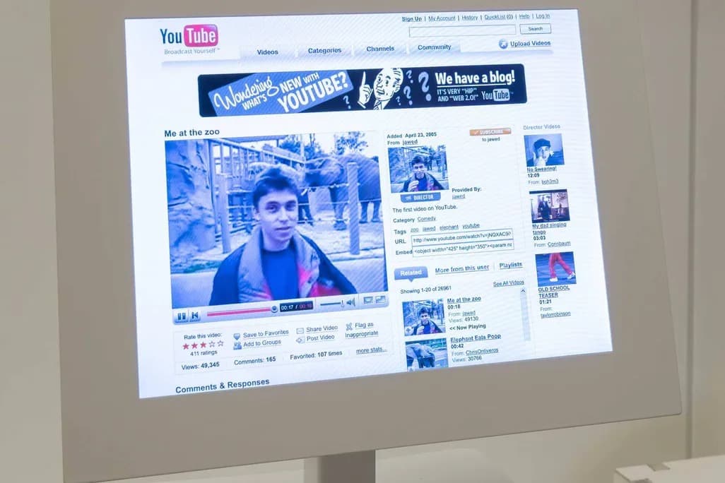 YouTube'un ilk videosu artık müzede sergilenecek