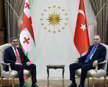 Cumhurbaşkanı Erdoğan Gürcü mevkidaşı Kavelaşvili ile görüştü