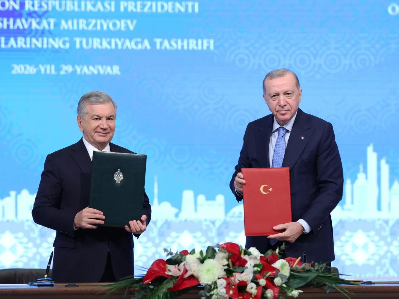 Erdoğan ve Mirziyoyev'den kritik imza