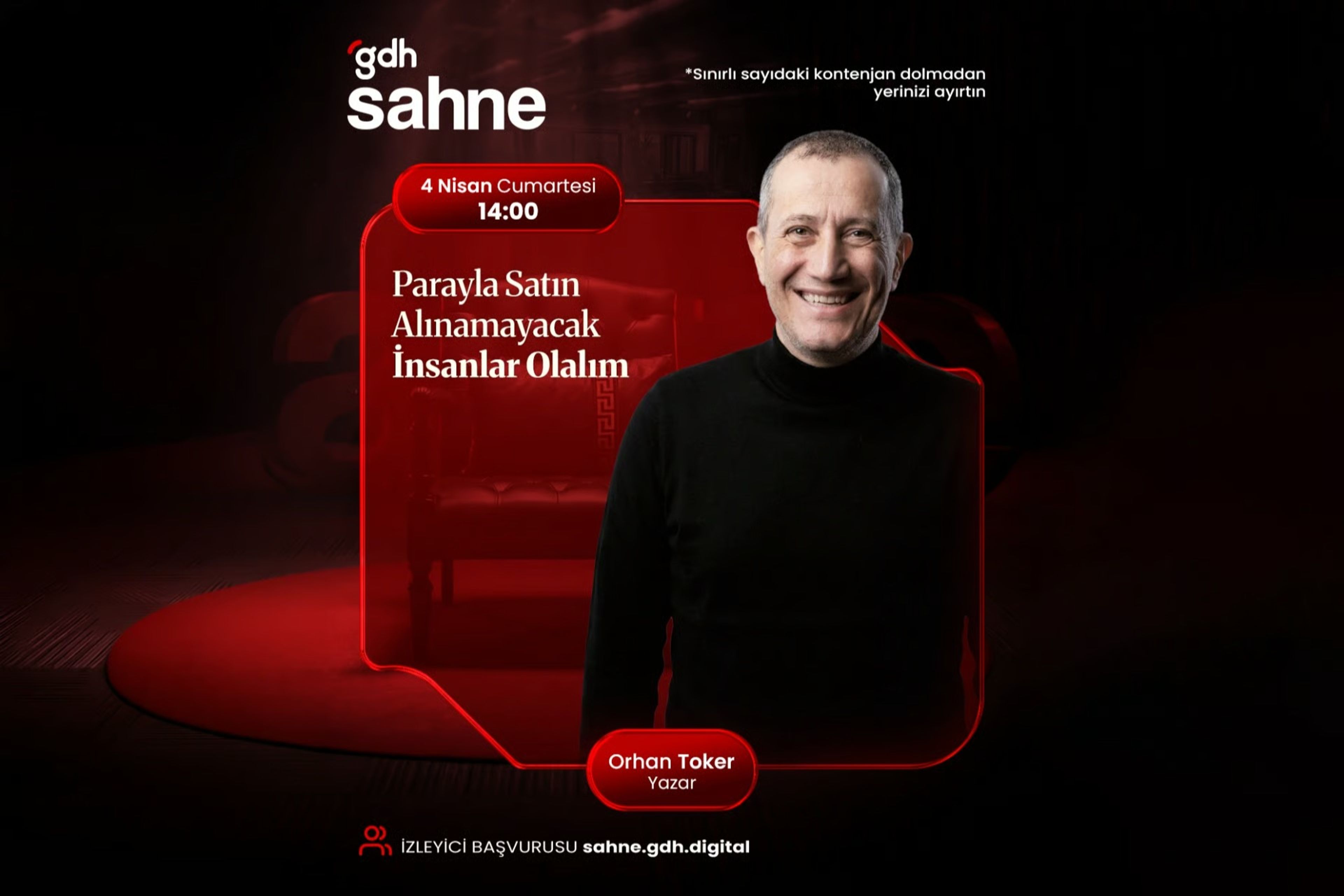 gdh Sahne’de bu hafta: Yazar Orhan Toker / Dijital Baba 