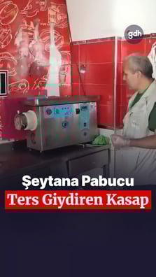 Gaziantep'teki bu kasap, şeytana pabucunu ters giydirir