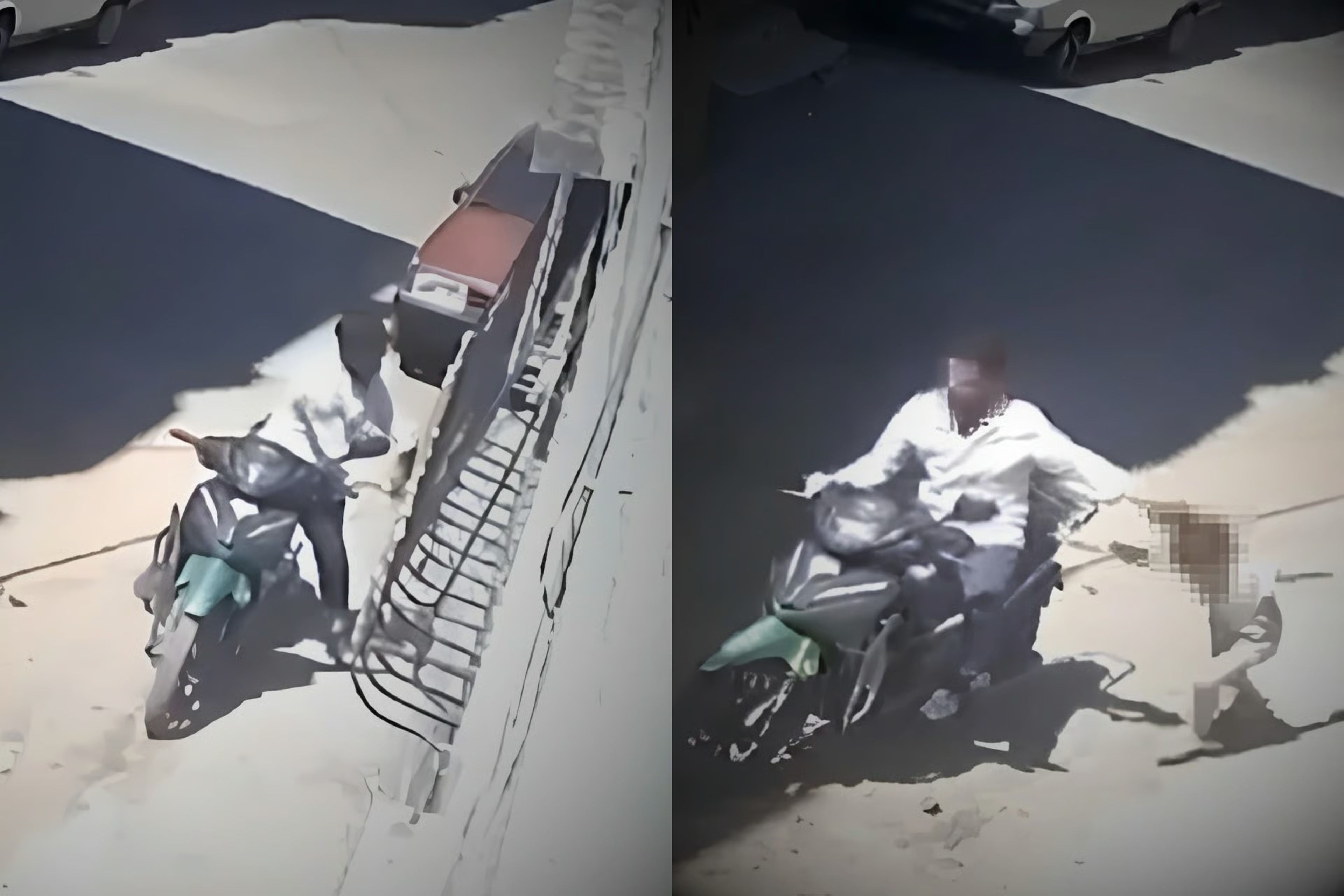 Kızını dövüp motosikletle saçından sürüklemişti! Cani baba gözaltına alındı