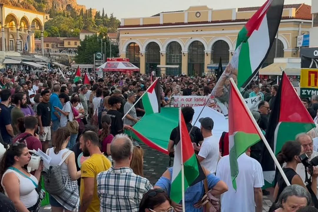 Yunanistan’da Filistin için 106 eylem