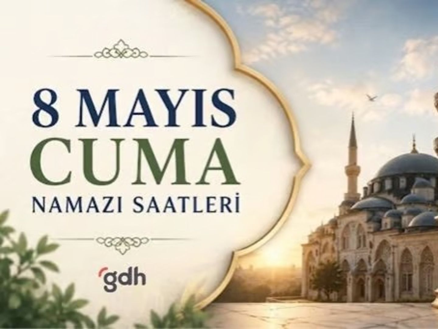 Cuma namazı saati 8 Mayıs | Diyanet ile bugün İzmir, Ankara, İstanbul cuma namazı saati kaçta, ne zaman?