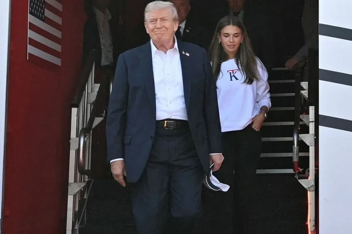 Donald Trump ile Kai Trump - X