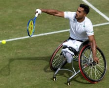 Wimbledon'da yarı finale yükselen Ahmet Kaplan, Niels Vink engeline takıldı