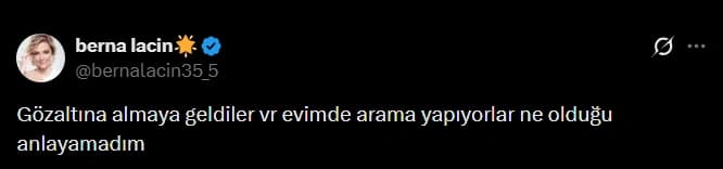 Son Dakika! Berna Laçin gözaltına alındı