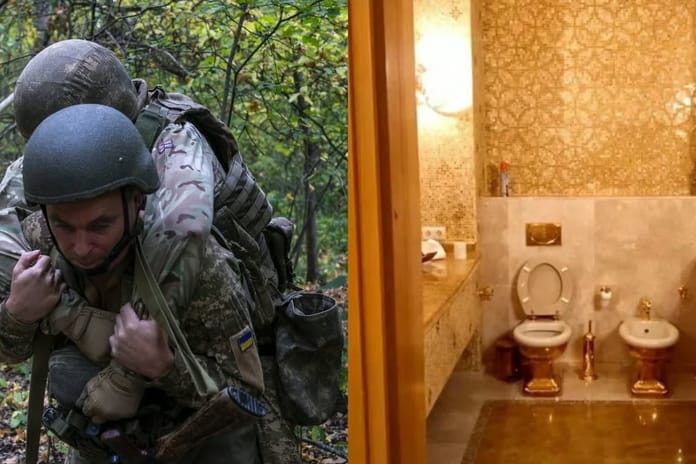 Cephede ölen Ukraynalılar ve altın varaklı tuvaletler