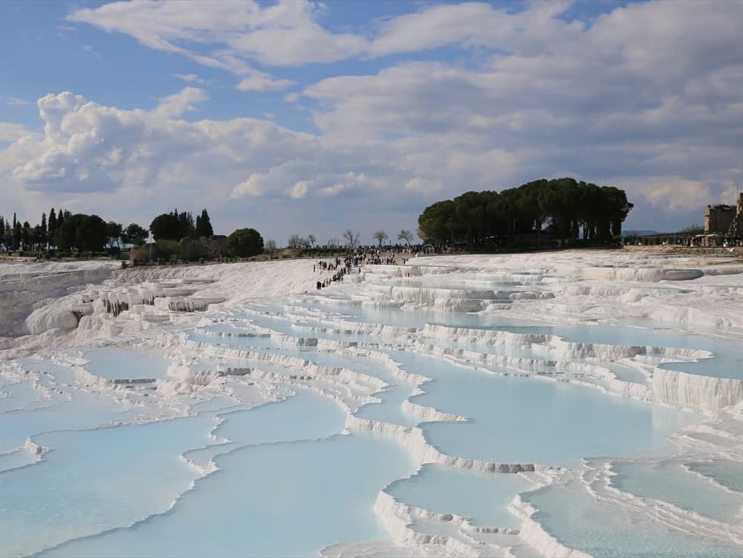 Pamukkale'ye, Kurban Bayramı'nda 53 bin turist!