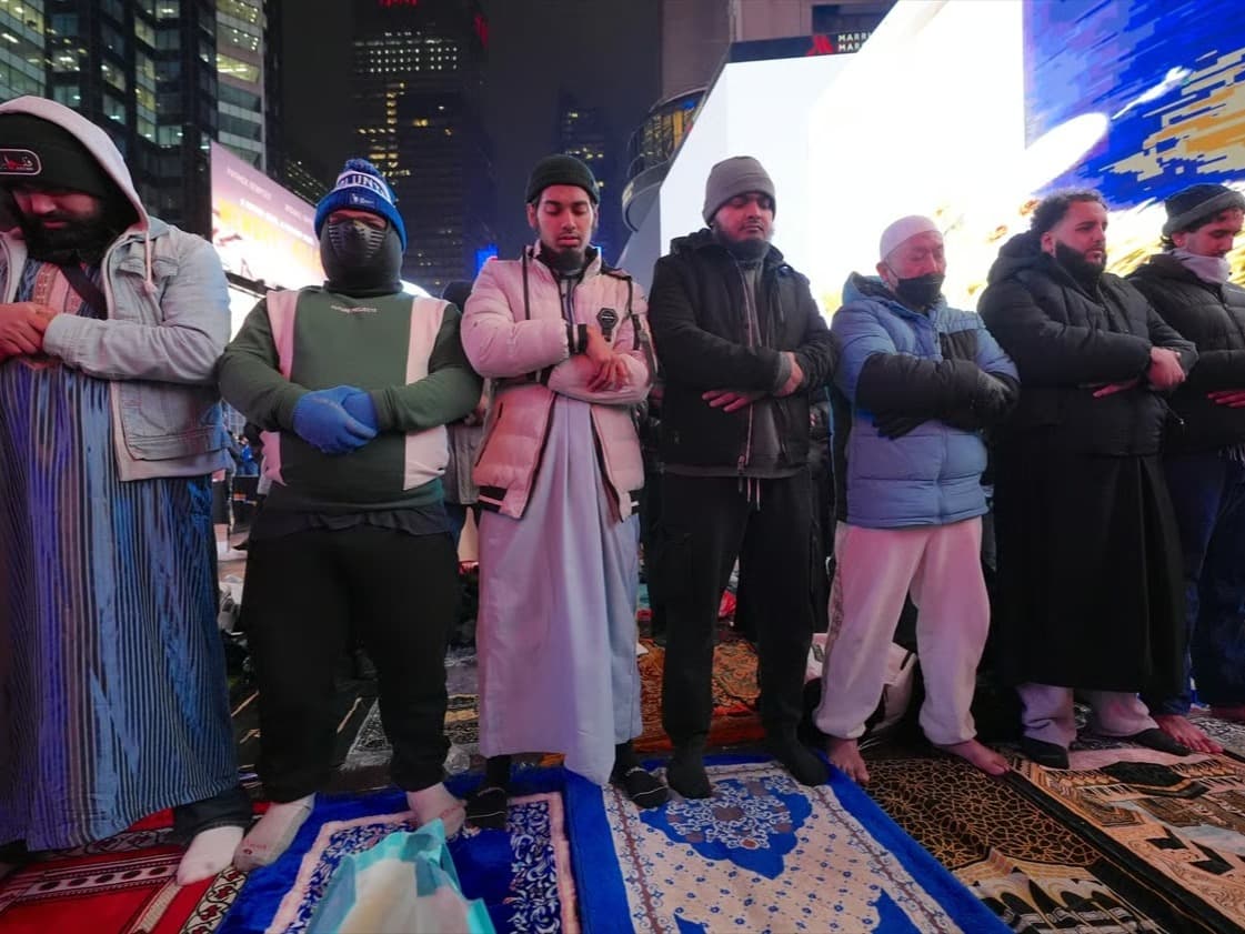 Times Meydanı’nda ramazan sevinci