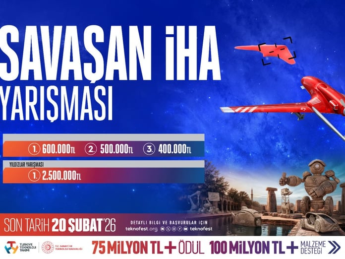 Savaşan İHA yarışması TEKNOFEST 2026’da gençleri bekliyor