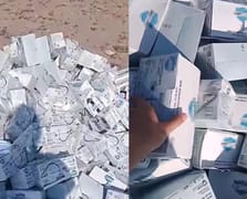 Onlarca tıbbi ürün çöp kutusuna atıldı: İl Sağlık Müdürlüğü soruşturma başlattı