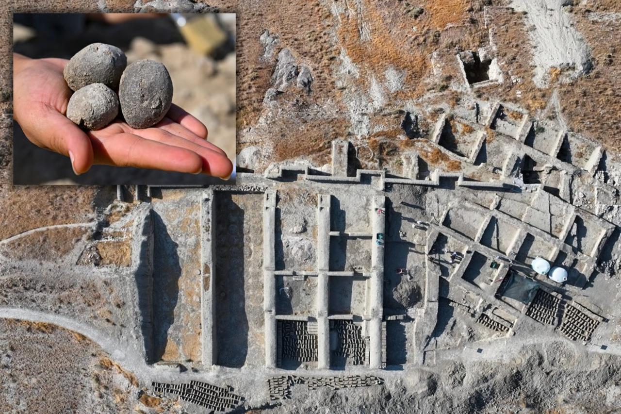 Urartuların savaştaki sapan taşları bulundu