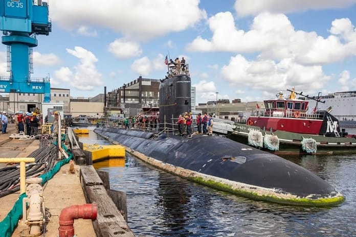 USS New Hampshire Norfolk tersanesinde modernizasyon sürecine girdi