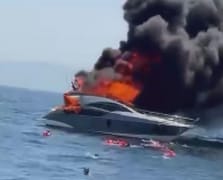 Kınalıada açıklarında tekne yangını: 12 yolcu denizden kurtarıldı