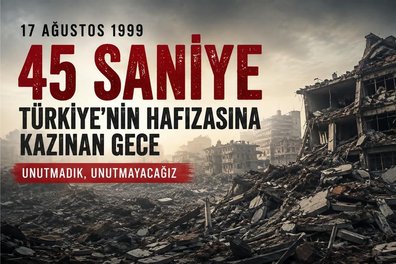 17 Ağustos 1999: Türkiye’nin hafızasına kazınan 45 saniye