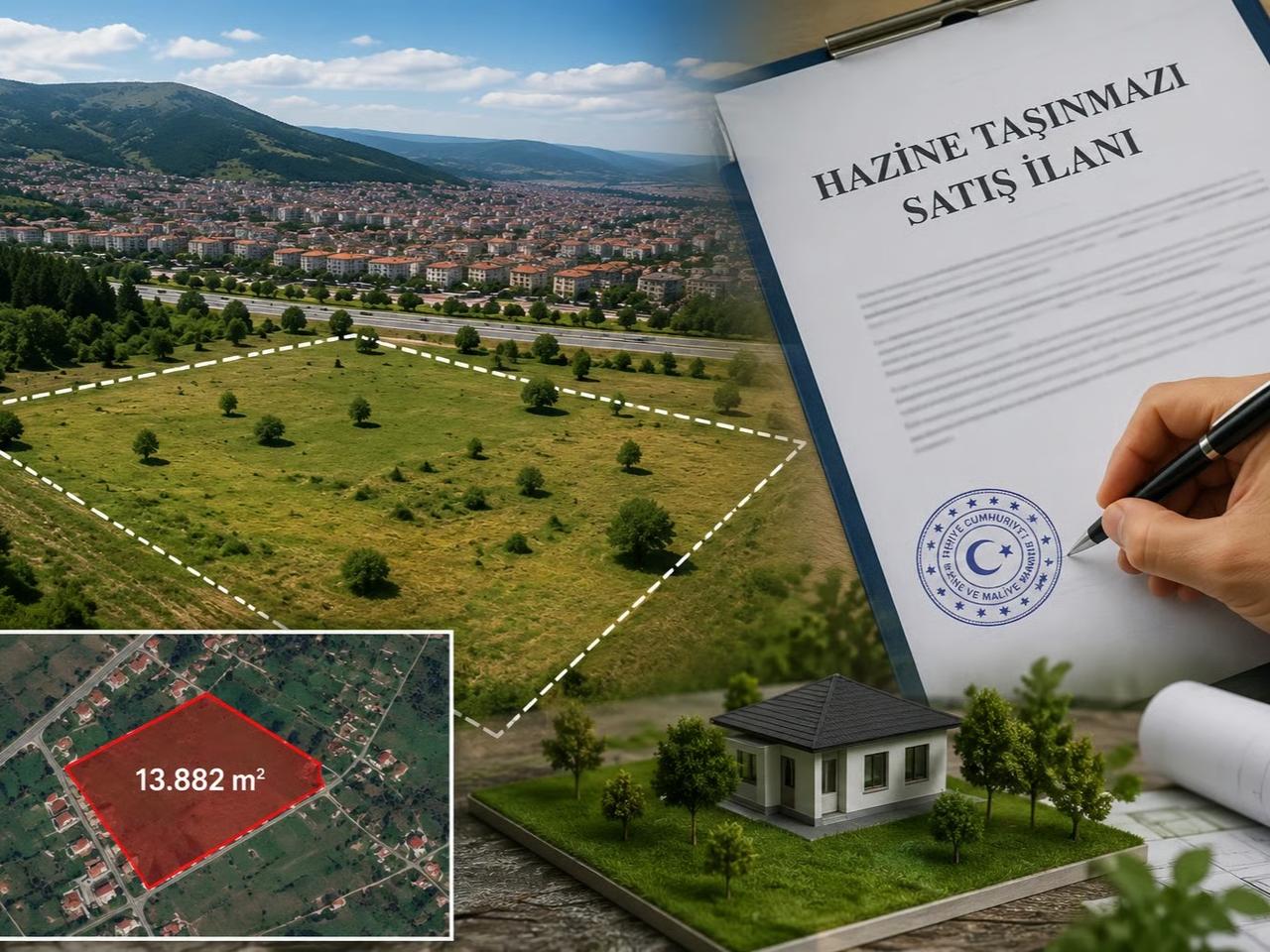 Bolu'da 13 dönüm arazi, daire fiyatına satılıyor!