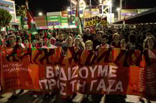 Yunanistan'ın Pire limanında Gazze grevi